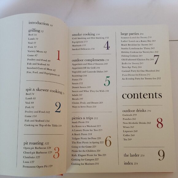 James Beard Cookbook Signed 1st Ed 1st Print 1960 Treasury Of Outdoor Cooking - Picture 4 of 11